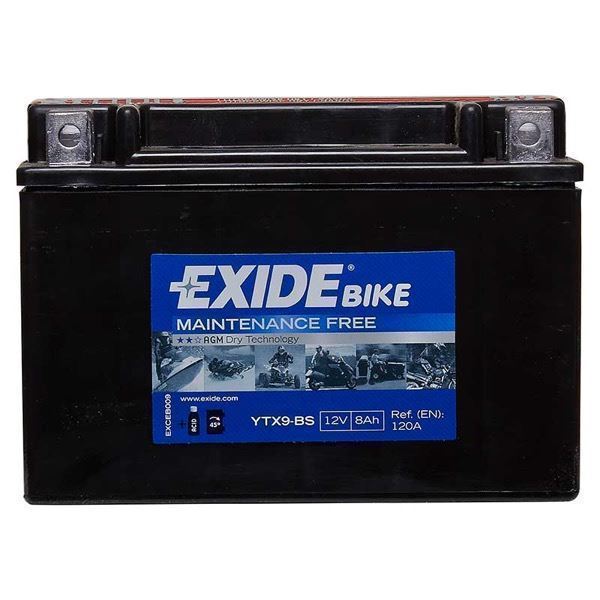 ▷ Exide YTX9-BS  Batería 12V 8Ah ¡Precio en oferta!