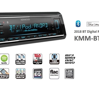 Receptor Digital Kenwood KMM-BT304 con Bluetooth incorporado - Imagen 1